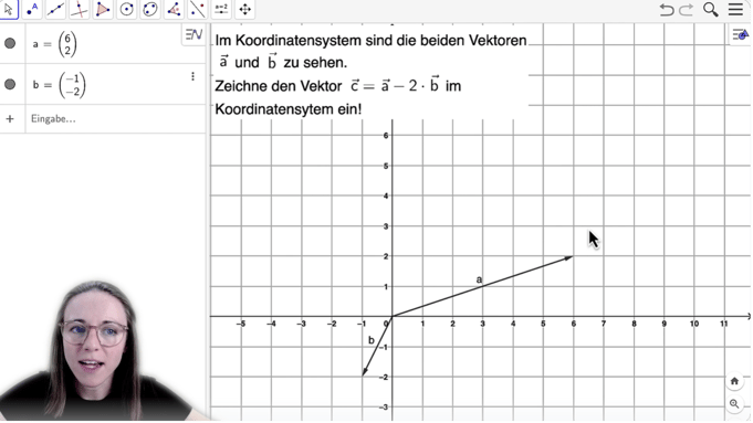 Screenshot GeoGebra Applikation