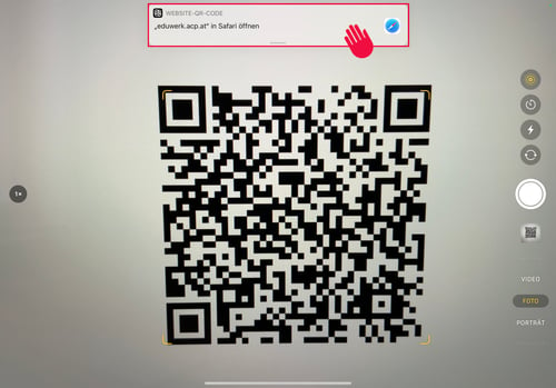 QR Code mit Kamera scannen-1