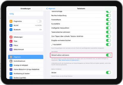 eduWERK-Blog_iPad-Funktionen-Sprachbarrieren-Diktierfunktion