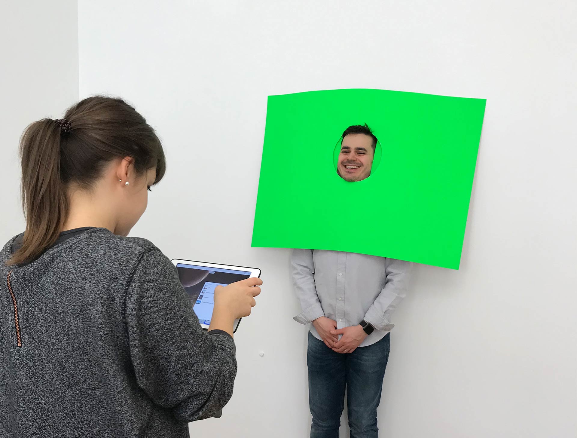 Green Screen am Valentinstag