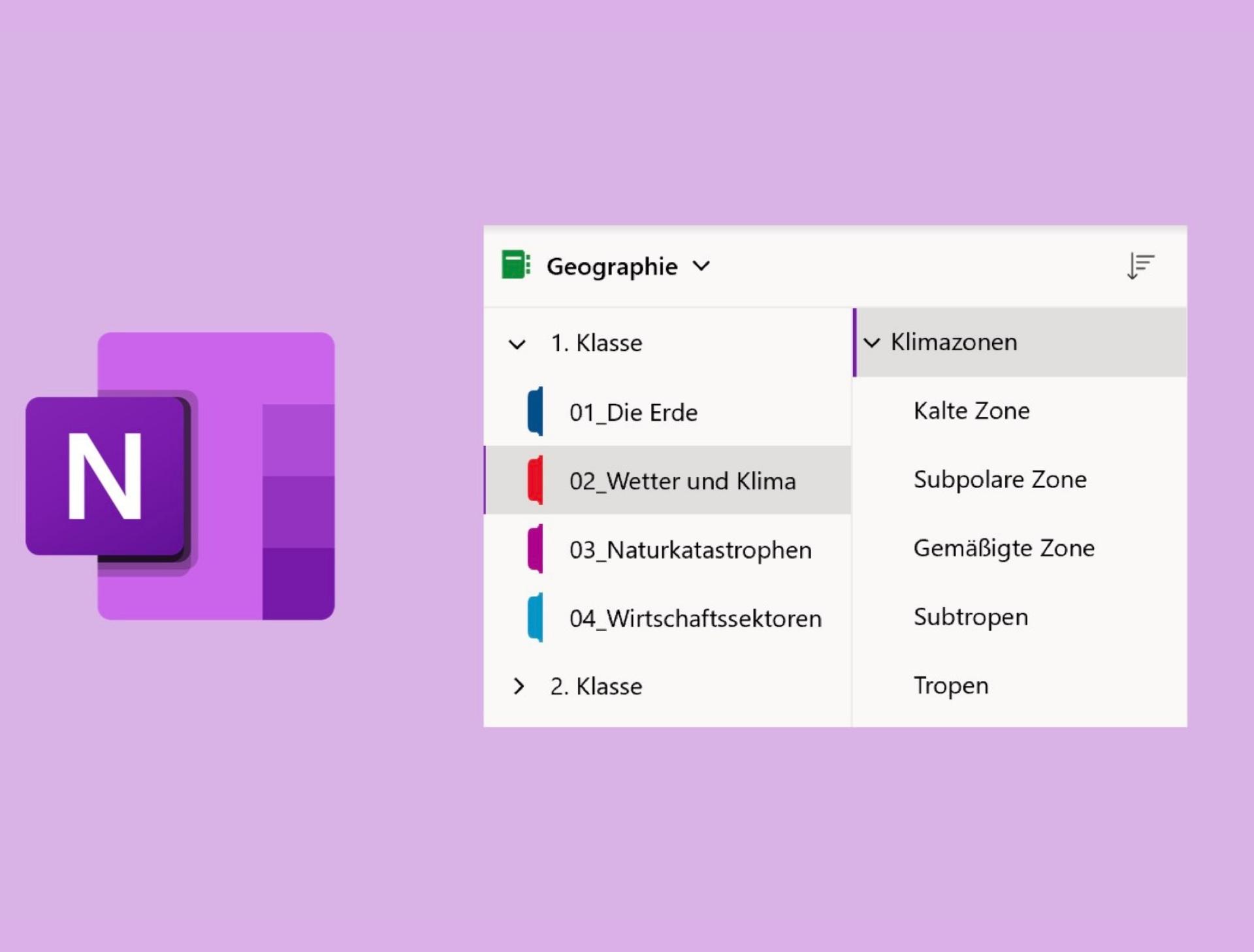 OneNote Ordnung